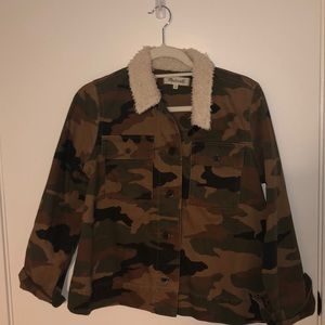 Madewell camo jacket - size small